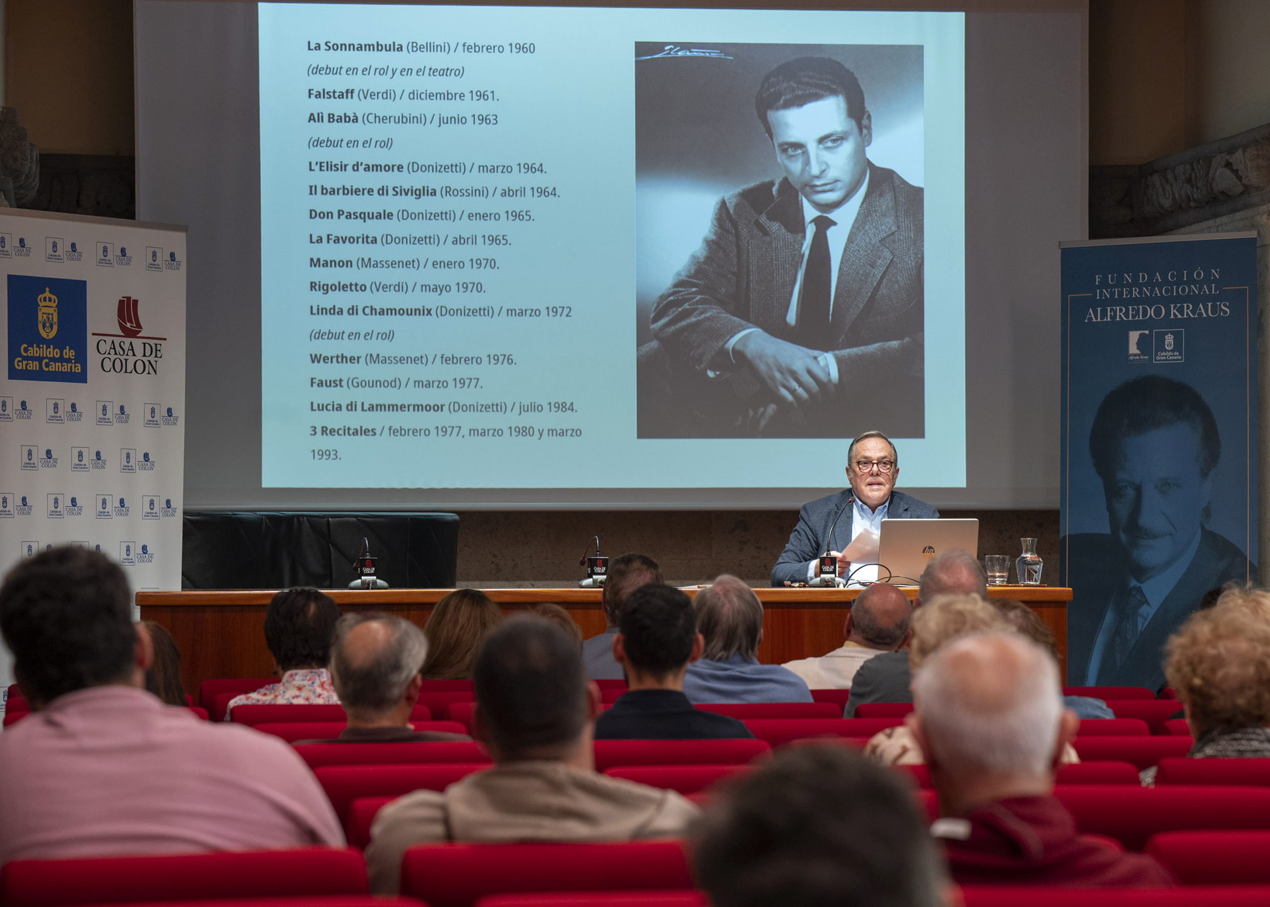 Conferencia ‘Alfredo Kraus en la Scala de Milán’, a cargo de Mario Pontiggia, en la Casa de Colón